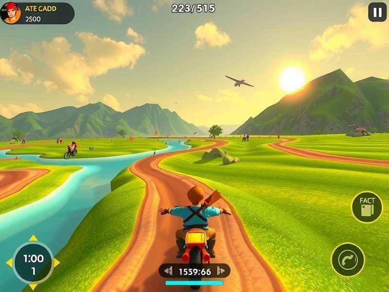 Jeera Glider Turbo gameplay screenshot showing vibrant Indian landscapes